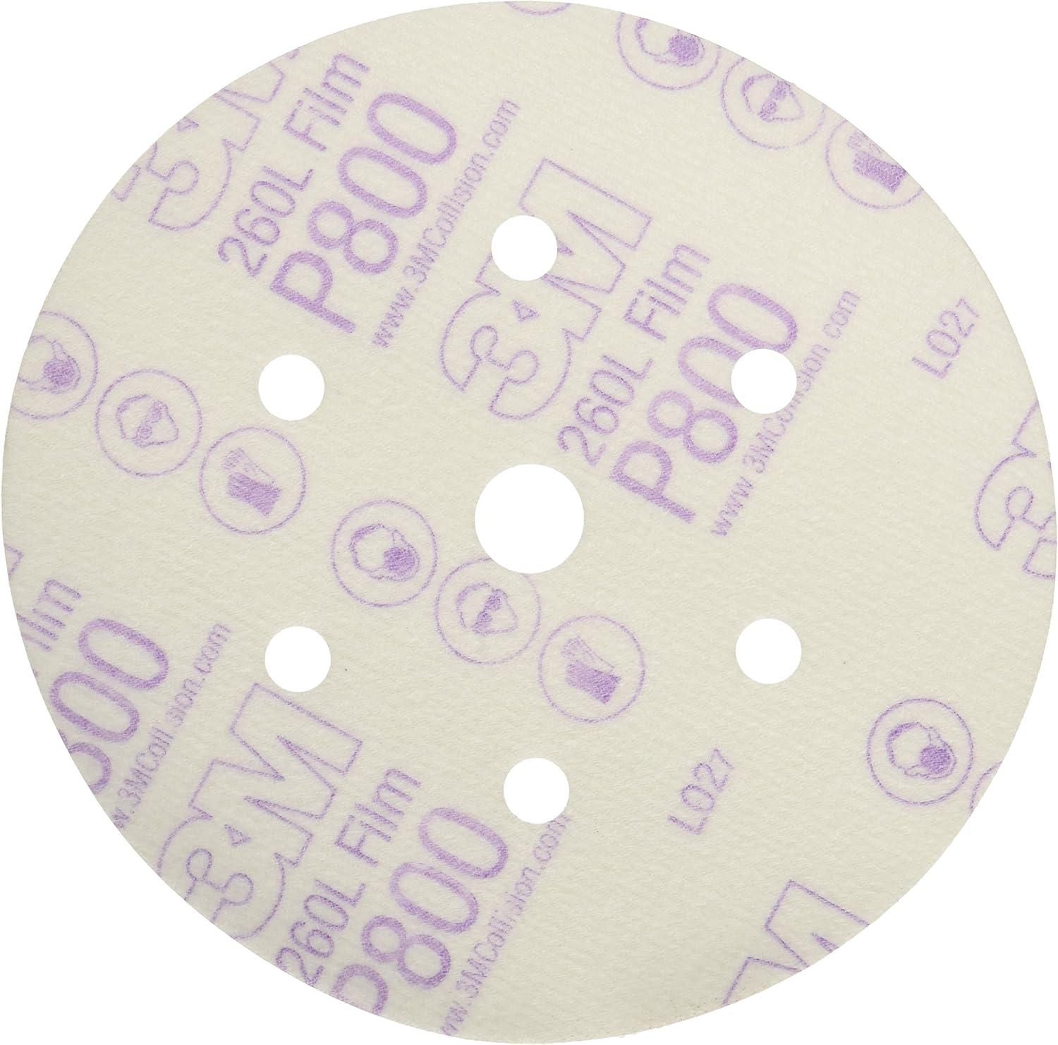 image3M Hookit Finishing Film Abrasive Disc 00971 6 in 600 Grade 100 Pack Clear Coat Sanding Paint Finishing Defect Removal Tear Resistant6