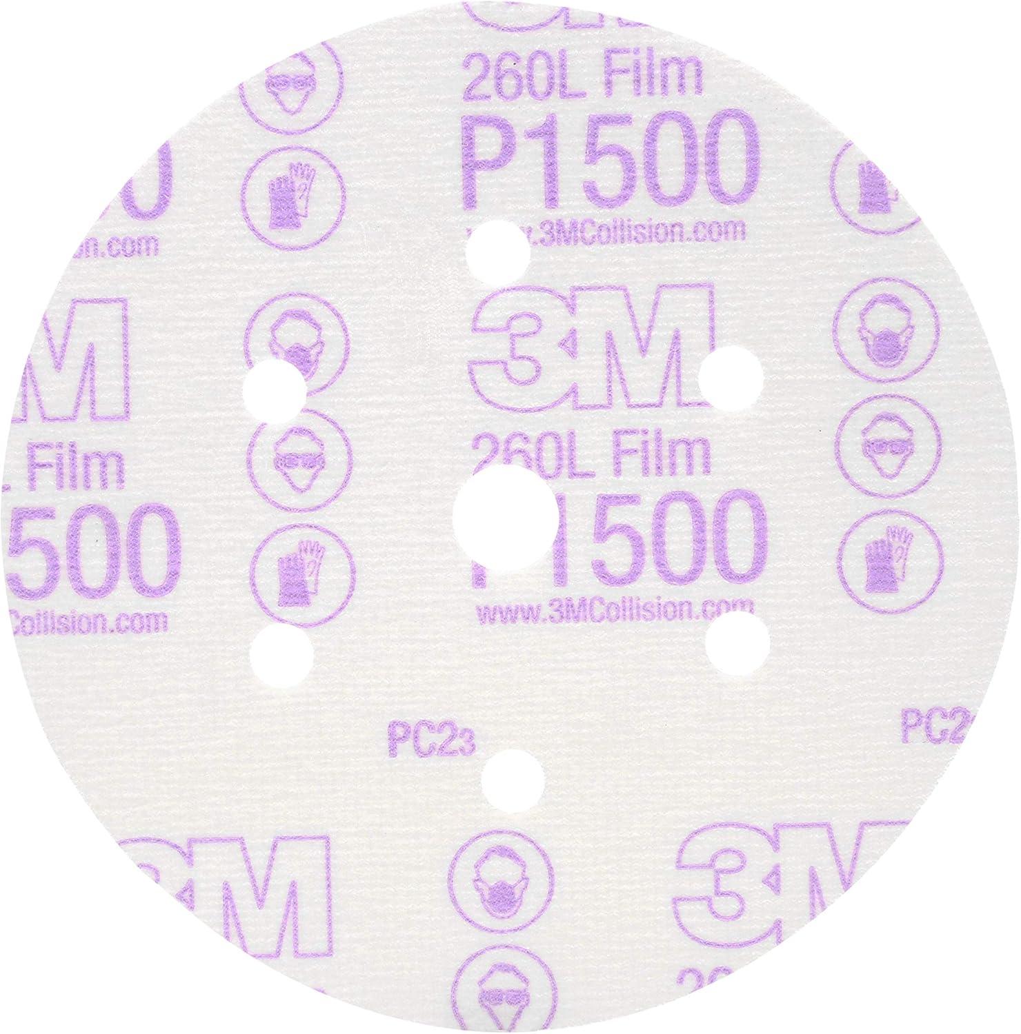 image3M Hookit Finishing Film Abrasive Disc 00971 6 in 600 Grade 100 Pack Clear Coat Sanding Paint Finishing Defect Removal Tear Resistant6