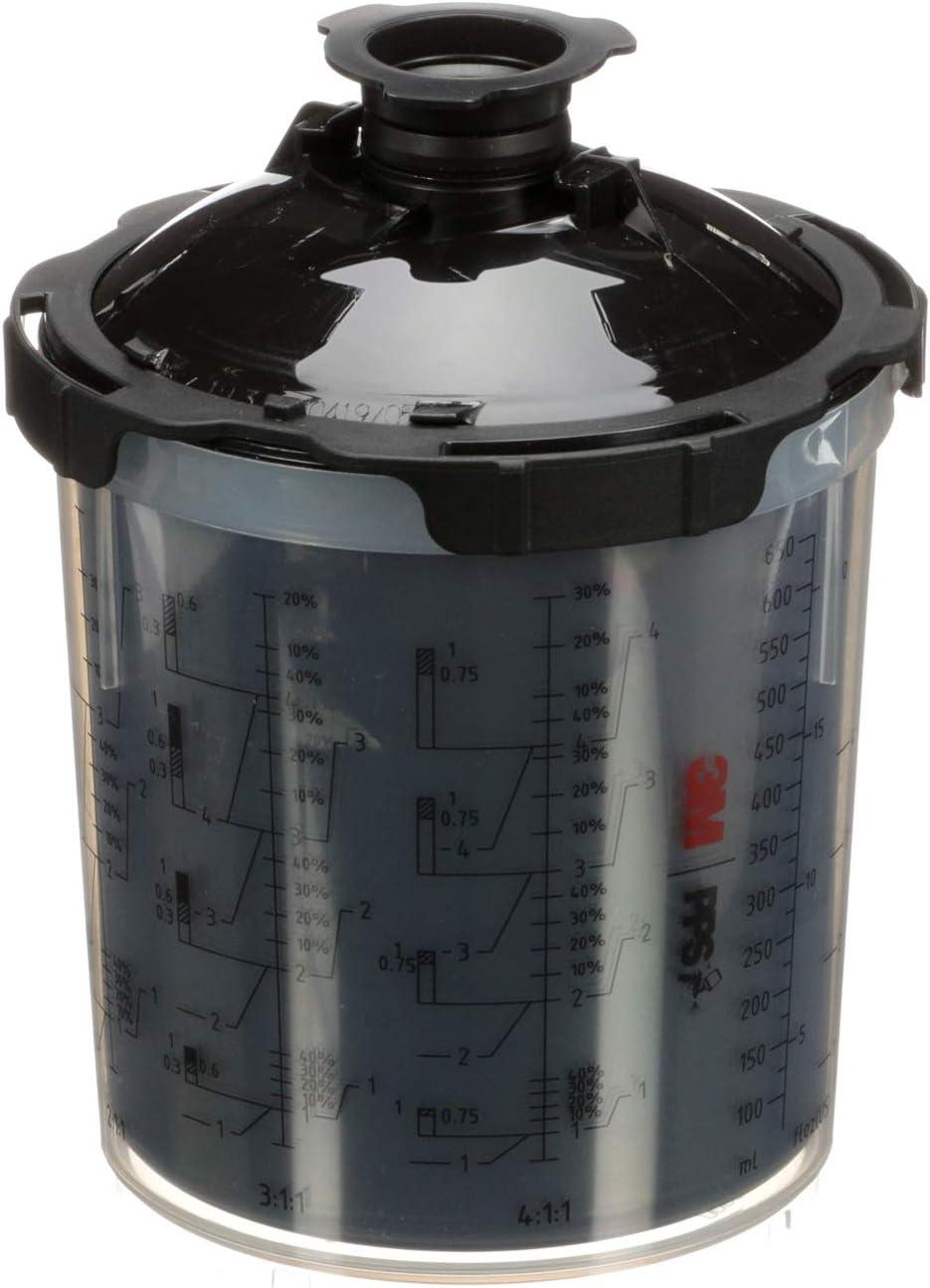 image3M PPS 20 Spray Gun System UV Kit with Cup Lids and Liners 20730 Standard 22 Ounces 125Micron Filter Shield Sensitive Material from UV Rays 1 Paint Cup 50 Disposable Lids and Liners 32 Seal125 Micron