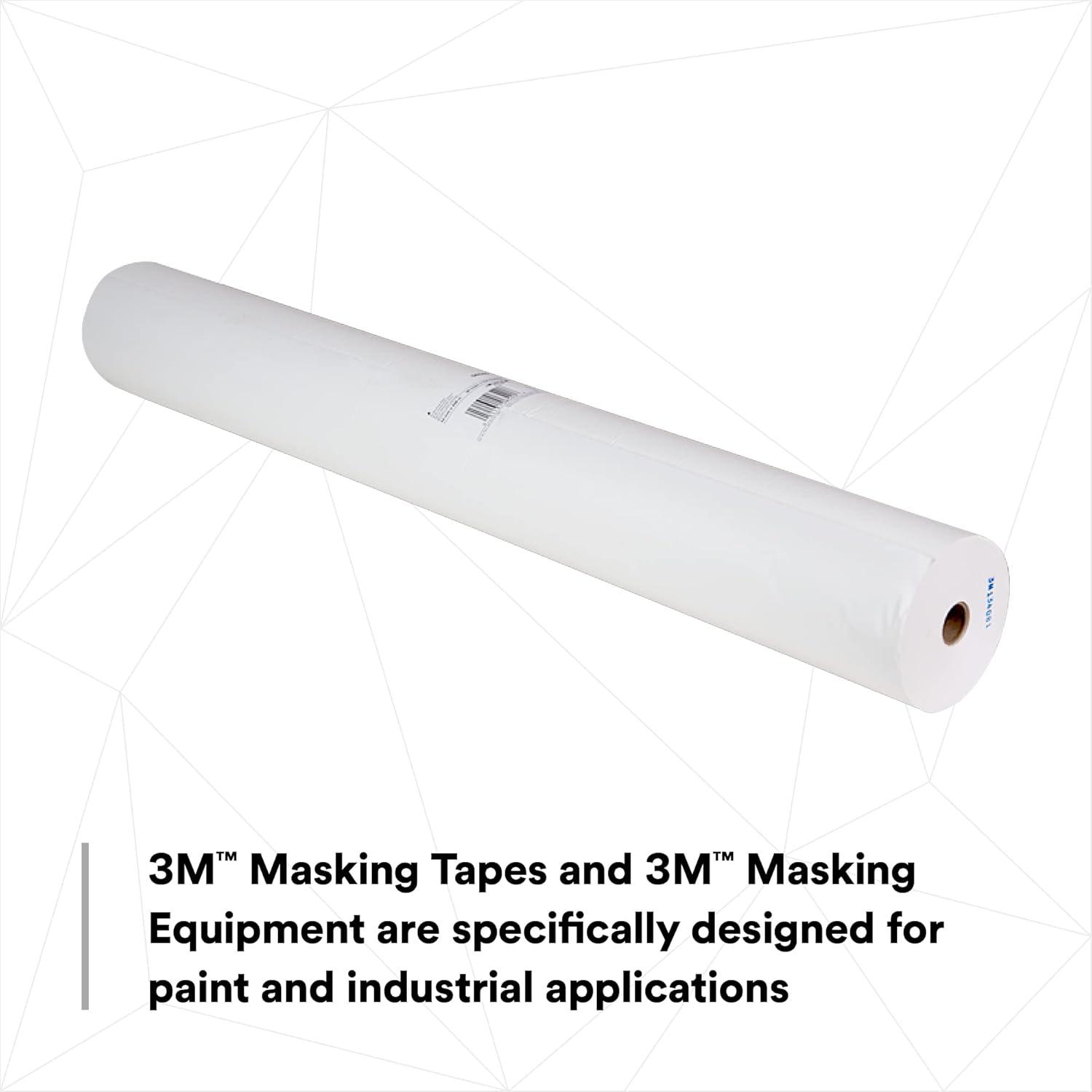 image3M White Masking Paper 06537 Heat Resistant Flexible Lint Free 6 in x 750 ft60 in x 750 ft