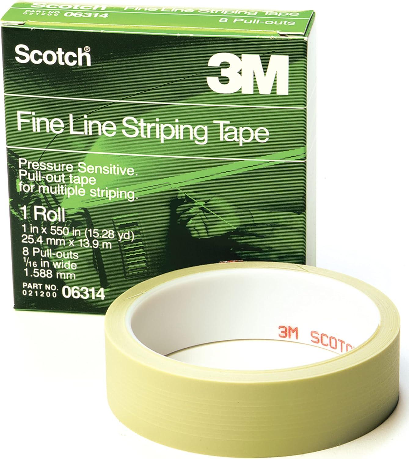 imageScotch Fine Line Striping Tape 8 Pull Outs 06314 1 in x 550 in