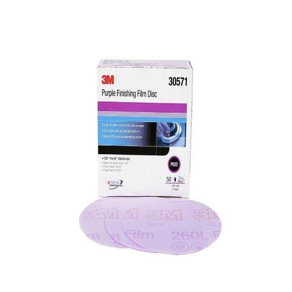 image3M 30371 Hookit Purple 3quot P600 Grit Finishing Film Disc5