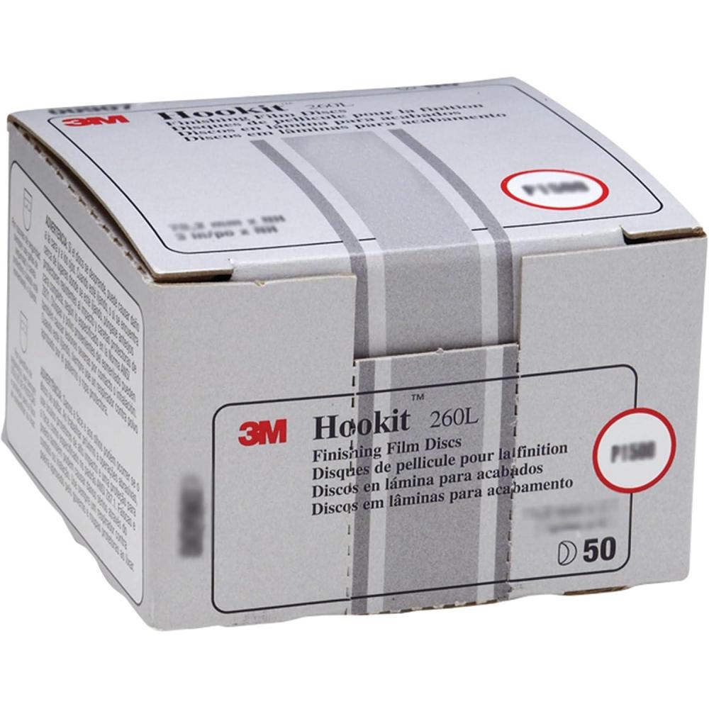 image3M Hookit Finishing Film Abrasive Disc 00971 6 in 600 Grade 100 Pack Clear Coat Sanding Paint Finishing Defect Removal Tear Resistant3