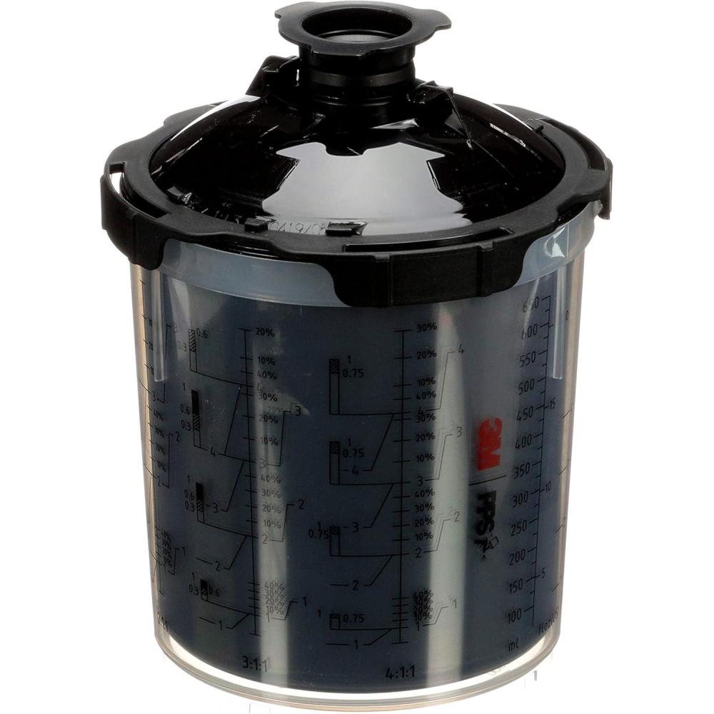 image3M PPS 20 Spray Gun System UV Kit with Cup Lids and Liners 20730 Standard 22 Ounces 125Micron Filter Shield Sensitive Material from UV Rays 1 Paint Cup 50 Disposable Lids and Liners 32 Seal200 Micron