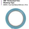 image3M Perforated Trim Masking Tape 06348 Molding Paint Protection Trim Lifting Tape Hand Tearing 15 mm Hard Band 508 mm x 10 m7 mm