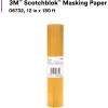 image3M Scotchblok Masking Paper 06732 Gold Color Polycoated Backing Bleed Through Resistant 12 in x 180 ft12 in x 180 ft