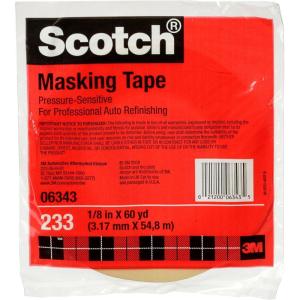 image3M Automotive Masking Tape 2308 06548 Crepe Backed Easy Adhesive Minimal Residue 48 mm x 55 m 24Case3 mm x 55 m