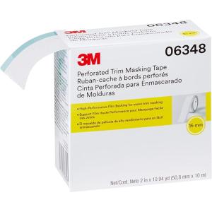 image3M Perforated Trim Masking Tape 06348 Molding Paint Protection Trim Lifting Tape Hand Tearing 15 mm Hard Band 508 mm x 10 m15 mm