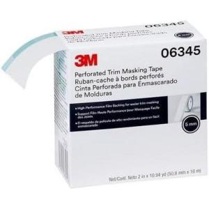 image3M Perforated Trim Masking Tape 06348 Molding Paint Protection Trim Lifting Tape Hand Tearing 15 mm Hard Band 508 mm x 10 m5 mm