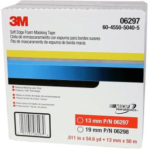 image3M Soft Edge Foam Masking Tape 06297 13 mm x 50 m  White13 mm x 50 m