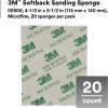 image:image3M Softback Sanding Sponge 02606 4 12 x 5 12 in 20 Pack Medium Grit Fast Cutting412 in x 512 in
