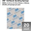 image:image3M Softback Sanding Sponge 02606 4 12 x 5 12 in 20 Pack Medium Grit Fast Cutting412 in x 512 in