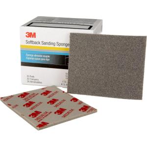 image:image3M Softback Sanding Sponge 02606 4 12 x 5 12 in 20 Pack Medium Grit Fast Cutting412 in x 512 in