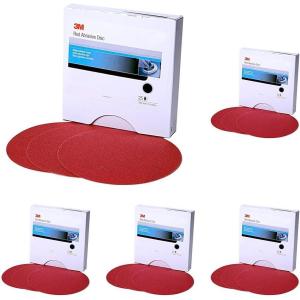 image:image3M Red Abrasive Stikit Disc 01117 6 in 40 25 discs per carton  White6 Pack of 5