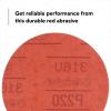 image:image3M Hookit Red Abrasive Sanding Discs 01221 No Hole 6 in 220 Grade Pack of 50 Discs for Auto Sanding Primer Sanding ECoat SandingDiameter 6