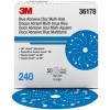 image:image3M Hookit Blue Abrasive Disc 321U Multihole 36178 6 in 240 50 discs per carton