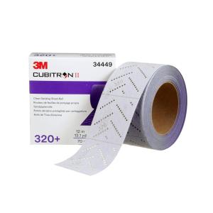 image:image3M Cubitron II Hookit Abrasive Sheet Roll 34449 MultiHole 70 mm x 12 m 320 Grade Automotive Sanding Roll Sandpaper for Coating Removal Body Repair Auto Sanding320 Grit