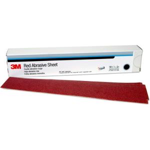 image:image3M Hookit Red Abrasive Sheet 01178 220 Grade 234 in x 16 12 in 25 Sheets for Auto Sanding40