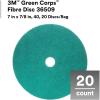 image:image3M Green Corps Fibre Disc 36509 Ceramic Abrasive Resin Bond Uniform Cut 7 in x 78 in 40 Grit 20 DiscsBag