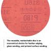 image:image3M Hookit Red Abrasive Sanding Discs 01222 No Hole 6 in 180 Grade Pack of 50 Discs for Auto Primer ECoat SandingDiameter 6
