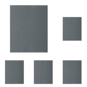 image:image3M Wetordry Abrasive Sheet 02000 600 Flexible Durable Surface Finishing Waterproof 9 in x 11 in 50 Sheets9 in x 11 in Pack of 5